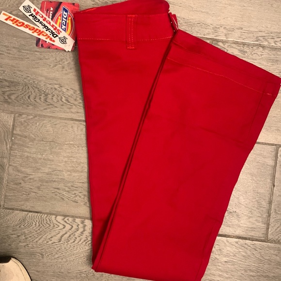 Dickies Girl Juniors' Worker Bootcut Pants red - Picture 8 of 9